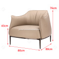 Love Sofa Archibald design leather single sofa Supplier